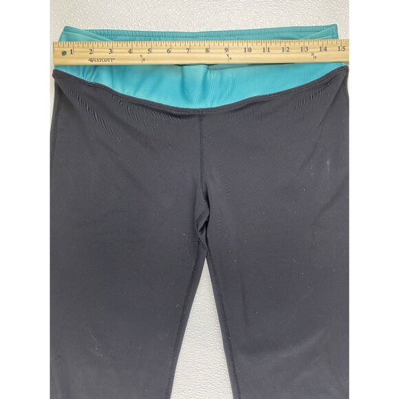 RBX Women's Performance Capri Leggings - Black & Teal Size S - Picture 5 of 11